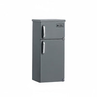 Double Door Dollhouse Refrigerator Realistic Design Miniature Fridge Opening Doors Toy Kitchen Appliance for Collectors