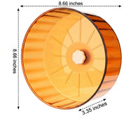 Silent Hamster Exercise Wheel and 22cm Hamster Wheel, Large Hamster Wheel for Hedgehogs, Cage-Mounted Dual-Axis Design with Ridged Surface