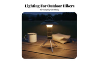Multi-Functional Multifunctional Tent Light Lightweight Lighthouse Design Camp Lamp Power Bank Function Rechargeable Outdoor Flashlight Waterproof for Campers, Hikers, Anglers, Emergency