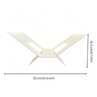 Hollow Book Stand Minimalist Metal Book Stand V-Shaped for Gift