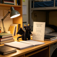 Emotional Support Dragon Pocket Companion - Handmade Knitted Plush