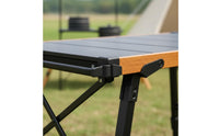 Camping Table Lightweight Aluminum Foldable Camp Table Easy to Pack for Campers, Picnickers, Picnic
