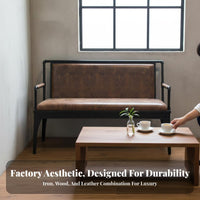 Retro Aesthetic factory-inspired Booth Bench sturdy Construction Upholstered Banquette adaptable Design Commercial Furniture configurable Configuration for Cafe Owners, Interior Designers, Bar Managers, eatery, Lounge Area, Dining Room, Kitchen