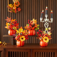 Halloween Maple Leaf and Pumpkin Decoration Set for Autumn Festival