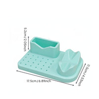 Multi-Compartment Electric Nail File and Bit Holder Space Saving Manicure Drill Station Organizer for Manicurists