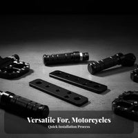 2 Pieces Electric Scooter Passenger Footrest Easy Installation Rear Seat Footrest Extension Foldable Rear Foot Pegs Long-Lasting