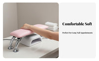 Easy to Clean Manicure Hand Cushion Space Saving Manicure Arm Rest Stand Portable for Manicurists, Beauty School Students, Spa, Home