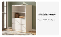 Multi-Compartment Console Large Capacity Modular Cabinet with Drawers Space-Saving Sideboard for Families, Renters, Entryway, Living Room, Behind Sofa