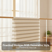 Striped Border Quilt Drying Cover Tie Cords Balcony Drying Cloth