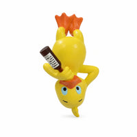 Aquarium Ornament with Goblet Glass Whimsical Duck Ornament Hanger for Shelf Display