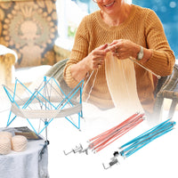 Multi-Purpose Yarn Winder Yarn Holder Combo Easy to Use Manual Yarn Holder Quick Setup Craft Tool Adjustable Clamp for Knitters, Crafters, Sewing Room, Workbench