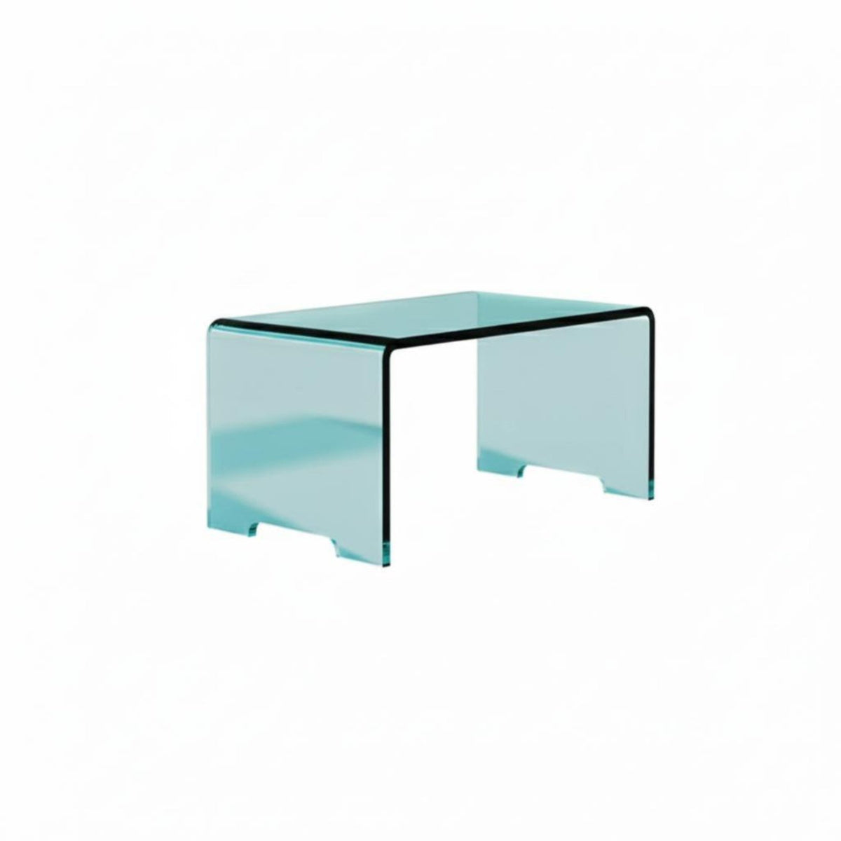 Light Luxury design Iridescent Side Table High Transparency Nightstand Transparent structure Home Furniture Rainbow Effect for Young Adults, Homeowners, Interior Designers, Bay casement Area, Balcony, Bedroom, Living Room