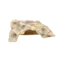 Textured Hideout with Basking Platform Hollow Reptile Hide Cave Resin Terrarium Cave Natural for Reptiles, Lizards, Turtles, Terrariums, Aquariums