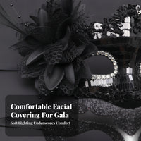 Elegant Masquerade Face Covering With