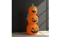 Lighted Pumpkin Inflatable Pumpkin with Blower Easy to Use Stacked Pumpkins for Homeowners