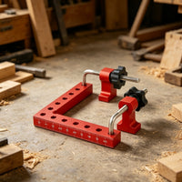 Aluminum Alloy 90 Degree Corner Clamp High Precision 90 Degree Positioning Square Right Angle Clamping Jig Rust-Proof for Carpenters, Woodworkers, DIY Enthusiasts, Cabinet Making, Furniture Building