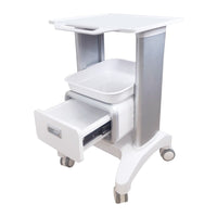 Beauty Salon Cart with Drawers Sleek Utility Cart with Drawer Easy to Clean Rolling Salon Trolley for Estheticians, Permanent Makeup Artists