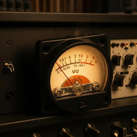 Warm Backlight Panel Mounted VU Meter Clear Cover Analog VU Meter Square Front Plate