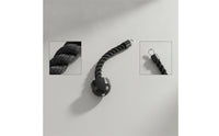 Coated Tricep Rope with Rubber Ends Compact Tricep Rope Long-Lasting Pulldown Attachment Comfortable for Athletes, Strength Training