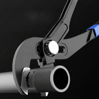Quick-Adjust Plumbing Pliers with Push Button Adjustment Adjustable Plumbing Pliers Heavy-Duty Tools Soft Grip for Plumbers, DIYers, Plumbing, Pipe Repair