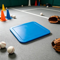 Rubber Base Plate Square Baseball Base Weatherproof Throw Down Bases for Coaches, Training, Field Setup