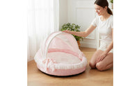 Breathable Princess Design Feline Bed Soft Semi Enclosed Pet Bed Lightweight Cradle Pet Nest Long-Lasting Construction for Indoor