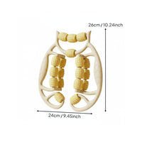 Textured Rollers 360 Degree Leg Massager Clamp Adjustable Width U-Shaped Leg Roller Ergonomic Handle Calf Muscle Roller for Post-Workout, Home