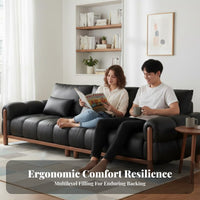 keyboard-inspiredboard keyboard-inspired Tufted Sofa upright rib Tufting Living Room Seating French appearance & character Couch for Office Managers, Business Owners, Studio Flat, Lounge Area