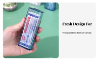 Dust-Proof Portable Cotton Swab Case Compact Portable Cotton Swab Holder Multi-Purpose for Travelers, Students, Bathroom, Dresser, Handbag