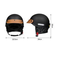 Quick-Release Buckle Padded Interior Retro Open Face Helmet Retro Helmet