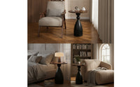 Round Side Table Small Round Decorative Table Sculptural Furniture for Living Room, Bedroom, Reading Corner