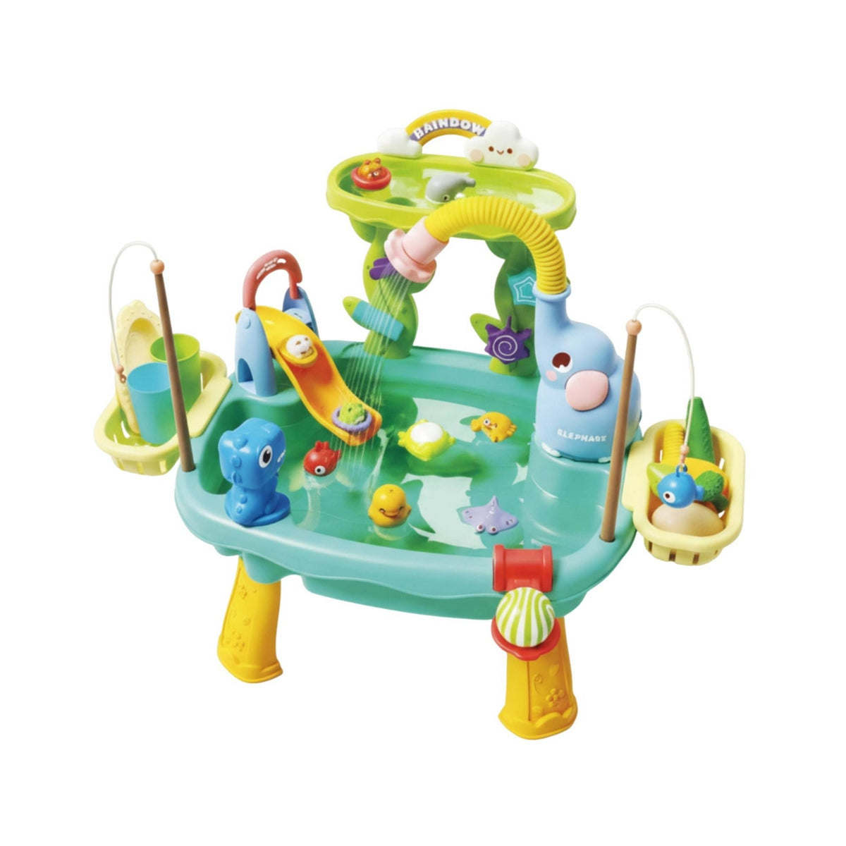 Elephant Water Table Cup Holders Creature Water Play Area Simple to Clean Children's Toy