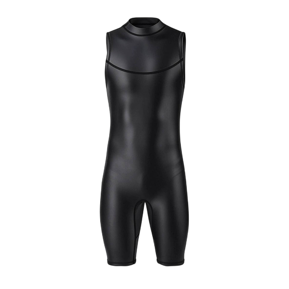 Smoothskin Shorty Wetsuit with Front Zipper Thermal Wetsuit with Front Zipper Lightweight Swimwear Comfortable for Open Water Swimming, Surfing