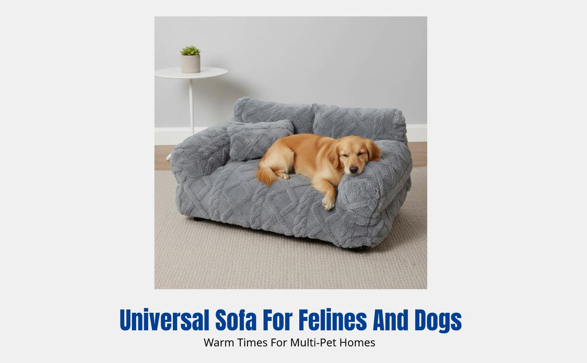 pillow-edged Pet Sofa Removable and launderable Cover pillow-edged Pet Lounger extremely Soft pet Bed for Dogs, Small Dog Owners, Indoors, Living Room, Bedroom