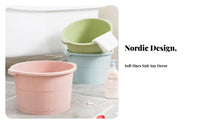 Massage Bumps Plastic Foot Bath Tub Portable Handles Foot Bath Basin Nordic Aesthetic for Home Spa, Bathroom, Living Room