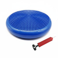 Non-Slip Inflatable Balance Disc Two-Sided-Sided Texture Balance Disc Improves Posture for Children, Athletes, Rehabilitation Training, Gym