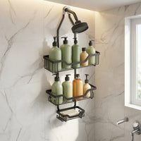 Hanging Shower Rack Wall-Mounted Washroom Storage Quick-Drying