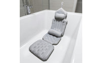 Padded Bathtub Bath Cushion with Hanging Loop Soft Full Body Bath Pillow Non-Slip Skin-Friendly for Home Bathroom