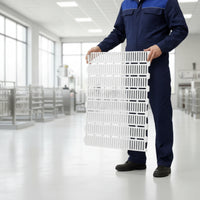 Easy to Clean Plastic Pig Slatted Floor Farrowing Crate Floor Slat Anti-Slip Surface Pen Flooring Reinforced Design for Sows, Piglets, Sheep, Farm