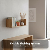 levitating Shelf Nordic Design on partition Decoration adaptable Use for Bedroom, Bathroom
