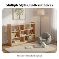 Kidschild-safe Design Montessori Cubby Unit Rounded Edges Multi-Cubby Organizer Open-Front entry children's Furniture long-lasting Construction for Toddlers, educators, Parents, Kindergarten, Preschool, Classroom, Playroom