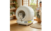 App Control Automatic Cat Litter Box Sensor Enclosed Litter Box with Step Smart Pet Supply Safety for Cats, Home, Apartments