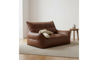 Soft Filling Lazy Sofa Soft Feel Textile Tatami Sofa Skin-Friendly Armless Floor Couch Easy to Clean for Pet Owners, Small Areas, Bedroom, Apartment