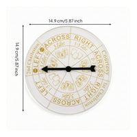 Mahjong Tracker Disc Acrylic Charleston Passing Guide Tool Round for Beginners