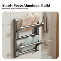 No-Drill Installation Slipper Rack Multi-Layer Shoe Organizer Space-Saving Wall Mount Strong Weight Capacity for Apartment Dwellers, Homeowners, Bathroom, Behind the Door, Entryway, Bedroom