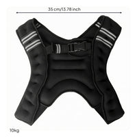 Body-Hugging Weighted Training Garment Contoured Weighted Running Vest Snug Fit for Runners