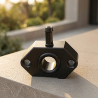 Forced-Induction Tap Aluminum Alloy Vacuum Adapter Vacuum Adaptor with Screws Black Boost Tap Fitting Machined for Tuner
