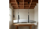 Roof-Mounted Pulley Hanger Black Metal Ceiling-Mounted Hoist System Heavy Duty