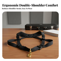 Distributes Weight Evenly Double Shoulder Saxophone Strap Ergonomic Design Double Shoulder Sax Strap Comfortable for Students, Marching Band