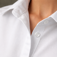Women Striped Work Shirt with Button Placket for Office Wear, Long Sleeve Casual in Loose Fit, Polyester Business Top